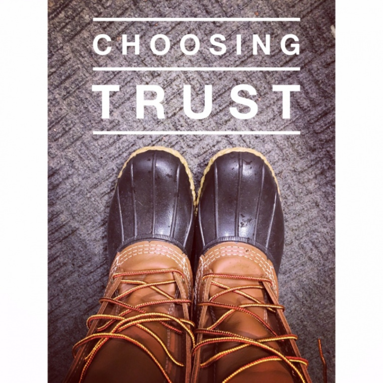 Choosing Trust | life in a note